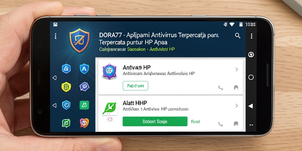 Antarmuka pengguna DORA77 yang intuitif dan mudah digunakan.