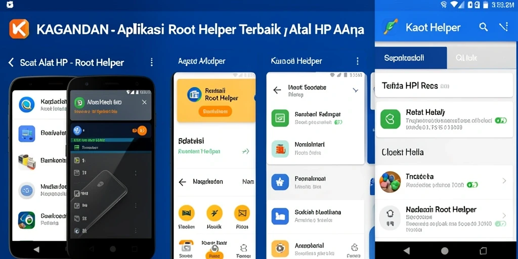 Antarmuka aplikasi KAGANDAN yang ramah pengguna dan intuitif.