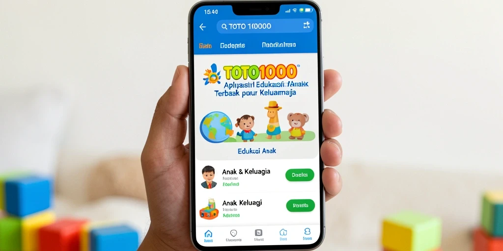 Antarmuka colorful dan interaktif TOTO1000 untuk Edukasi Anak.
