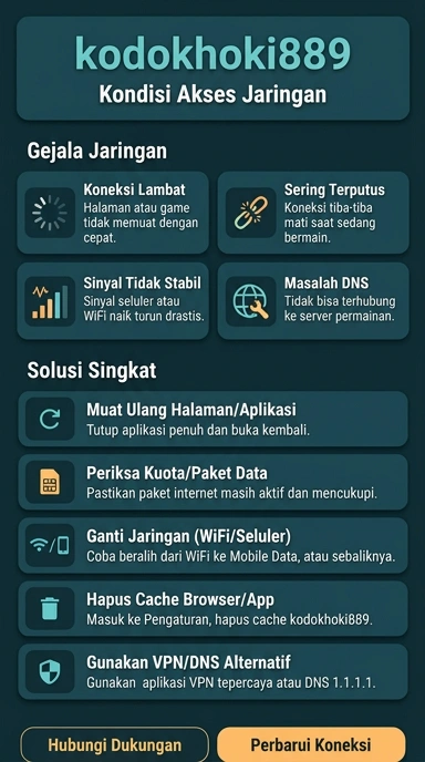 Tampilan link alternatif kodokhoki889