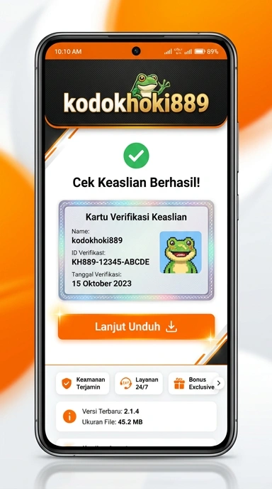Tampilan kanal resmi kodokhoki889